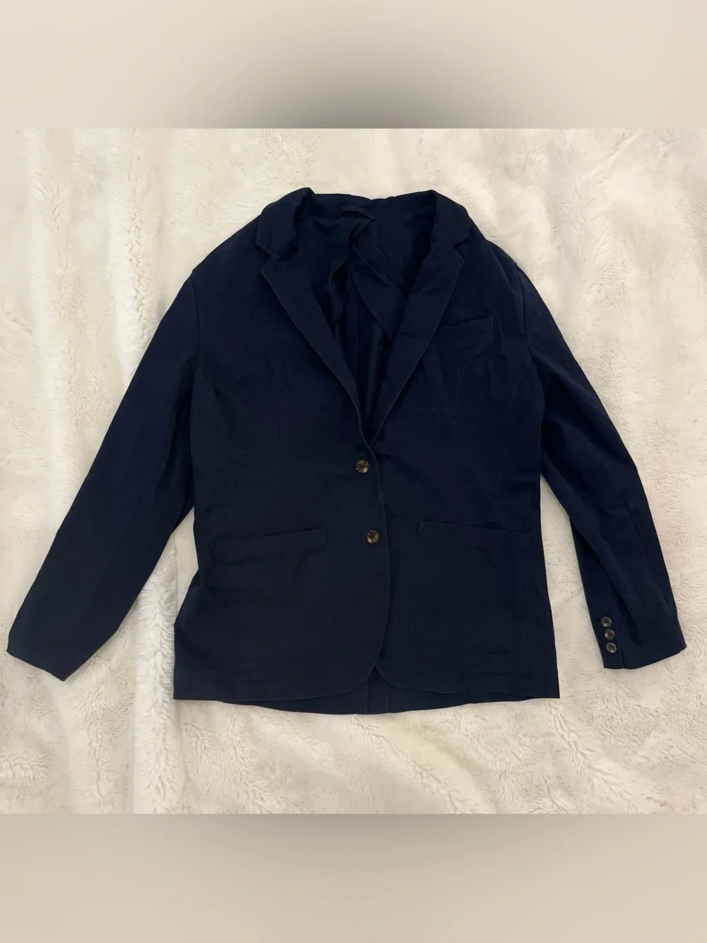 Goodfellow & Co Men’s Navy Cotton Blend Suit